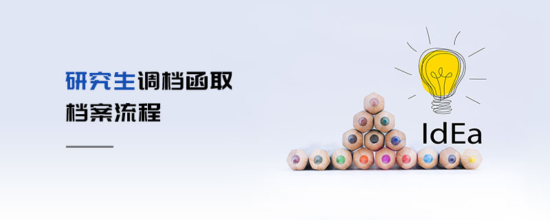 研究生調檔函取檔案流程