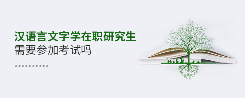 漢語言文字學在職研究生需要參加考試嗎