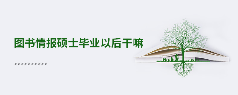 圖書情報碩士畢業以后干嘛